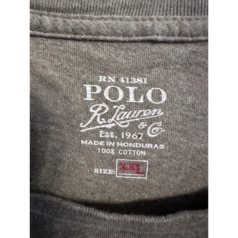 Polo Ralph Lauren XXL Long Sleeve T-Shirt Gray Casual Cotton